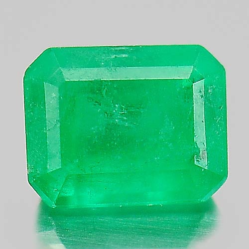 Natural Green Emerald 0.19 Ct. Octagon Shape 3.8 x 3 Mm. Gemstone From Columbia (1 of 3)