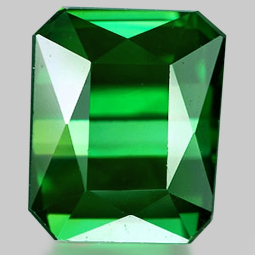 Natural Green Tourmaline 1.84 Ct. Clean Octagon Shape 7.2 x 6 Mm. Gemstone From Nigeria (1 of 3)
