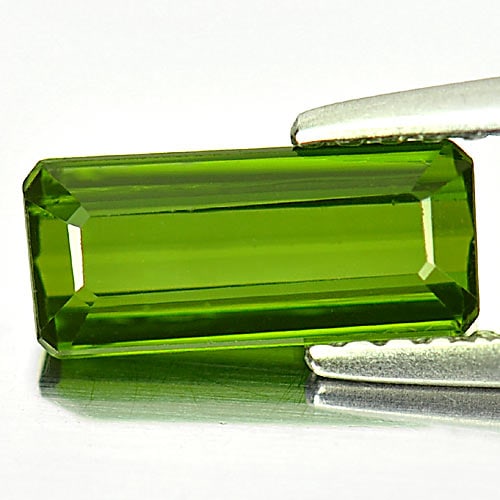 Natural Green Tourmaline 1.10 Ct. Octagon Shape 9.4 x 4.1 Mm. Gemstone From Nigeria: Product ID: 807245299 Product Name: Natural Tourmaline Weight: 1.10 CT. Size: 9.4 x 4.1 x 2.9 MM. Shape: Octagon Color: Green Clarity:VSI Luster: Good Gems Origin: Nigeria Treatment: Unheated Crystal 