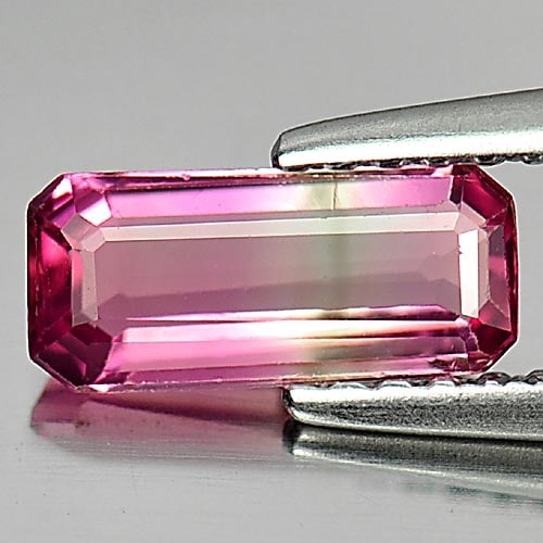 Natural Pink Tourmaline 0.79 Ct. Octagon Shape 8.7 x 3.9 Mm. Gemstone Unheated From Nigeria (1 of 3)