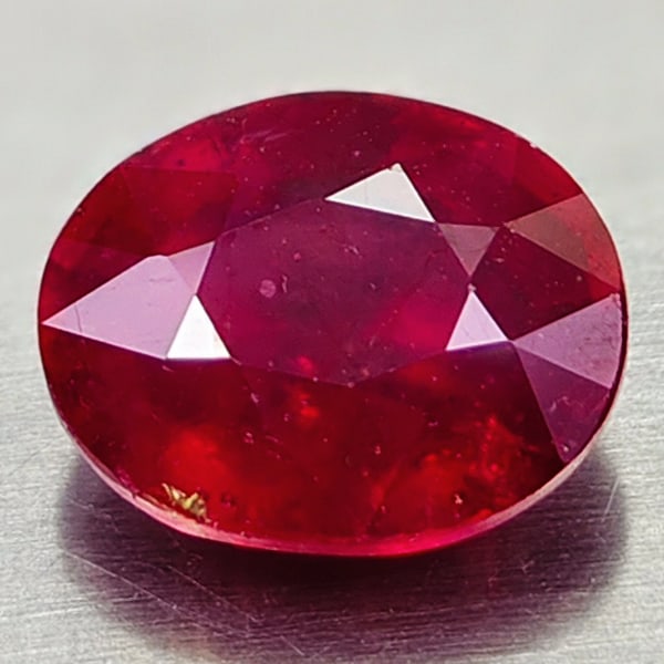 Natural Red Ruby 2.92 Ct. Oval Shape 7.2 x 8.9 Mm Gemstone Fron Madagascar (1 of 3)