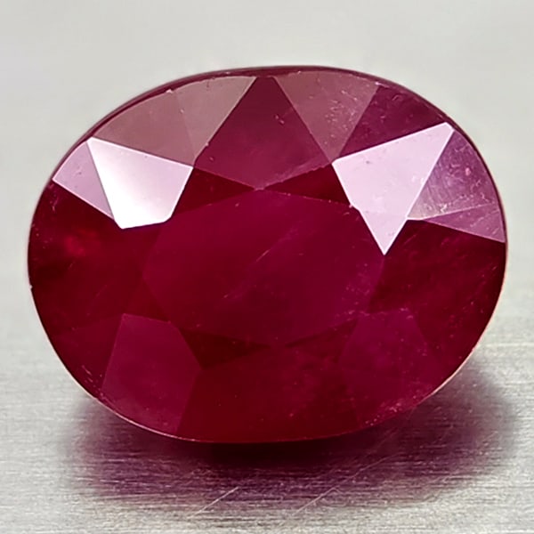 Natural Red Ruby 4.75 Ct. Oval Shape 8.6 x 10  Mm Gemstone Fron Madagascar (1 of 3)