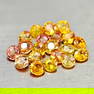 Natural Golden Yellow Songea Sapphire 2.49 Ct. 20 Pcs Round Shape 2.9 Mm Gemstones From Tanzania