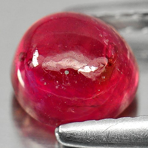 Natural Red Ruby 1.71 Ct. Oval Cabochon Shape Gemstone From Mozambique (1 of 3)
