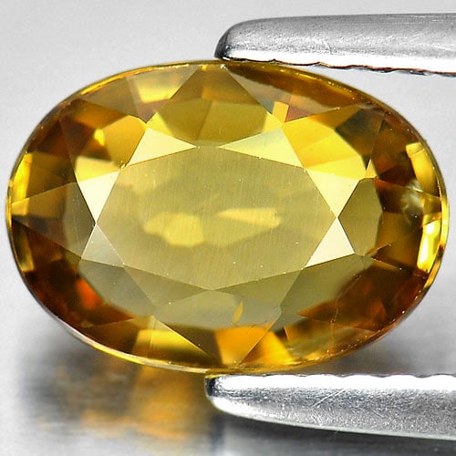 Natural Yellow Zircon 2.54 Ct. Oval Shape 9.2 x 6.5 Mm. Gemstone From Cambodia: Product ID: 807729359 Product Name: Natural Zircon Weight: 2.54 CT. Size: 9.2 x 6.5 x 3.4 MM. Shape: Oval Color: Yellow Clarity:VSI Luster: Good Gems Origin: Cambodia Treatment: Heated Crystal Structu