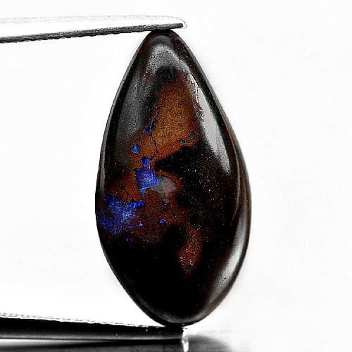 Natural Multi Color Flashing Boulder Opal 10.60 Ct. Free Form Cabochon Shape 22 x 11.4 Mm. Gemstone (1 of 3)