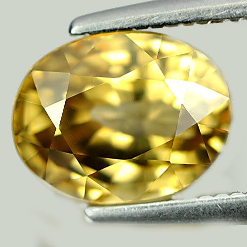 Natural Yellow Zircon 3.73 Ct. Oval Shape 8.7 x 6.7 Mm. Gemstone From Cambodia: Product ID: 807729416 Product Name: Natural Zircon Weight: 3.73 CT. Size: 8.7 x 6.7 x 6 MM. Shape: Oval Color: Yellow Clarity:VSI Luster: Good Gems Origin: Cambodia Treatment: Heated Crystal Structure