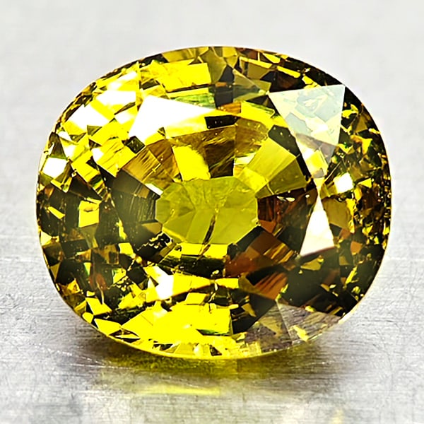 Natural Yellowish Green Mali Garnet 2.54 Ct. Oval Shape 8 x 7.2 Mm Gemstone From Madagascar: Product ID: 802936460 Product Name: Natural Mali Garnet Weight: 2.54 CT. Size: 8 x 7.2 x 5.3 MM. Shape: Oval Color: Yellowish Green Clarity:VSI Luster: Good Gems Origin: Madagascar Treatment: Unheated