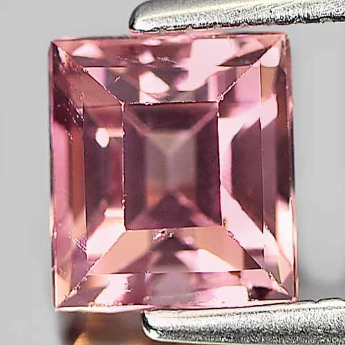 Natural Peach Pink Tourmaline 1.11 Ct. Baguette Shape 6 x 5.3 Mm. Gemstone From Nigeria: Product ID: 807239946 Product Name: Natural Tourmaline Weight: 1.11 CT. Size: 6 x 5.3 x 4.4 MM. Shape: Baguette Color: Peach Pink Clarity:VSI Luster: Good Gems Origin: Nigeria Treatment: Unheated Crys