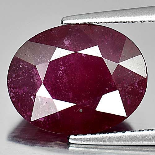 Natural Blood Red Ruby 7.53 Ct. Oval Shape 13.7 x 10.8 Mm Gemstone From Madagascar (1 of 3)