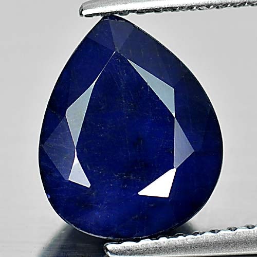 Natural Blue Diffusion Sapphire 3.81 Ct. Pear Shape 11 x 9 Mm Gemstone From Madagascar (1 of 3)