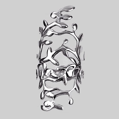 4.30 Grams Lovely Real 925 Sterling Silver New Design Freeform Ring Size 7.5 (1 of 3)