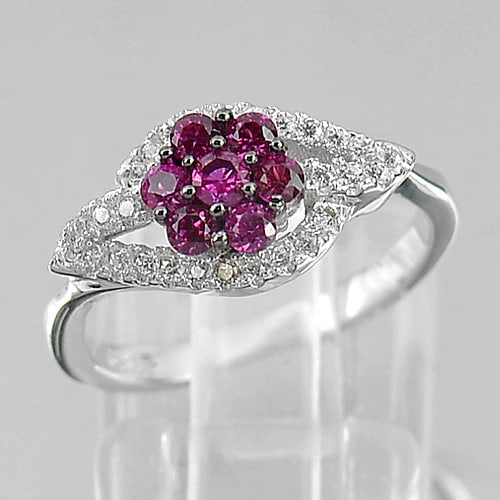 925 Sterling Silver Jewelry 2.86 Grams Flower Design Ring Size 6: Product ID: 280510215 Product Type: 925 Sterling Silver Fine Jewelry Jewelry Weight: 2.86 Grams. Ring Size: 6 Resizable(Fee) Gemstones Color: Pink Metal: Solid Silver 92.5%. Gemstone Detail: About 2.8