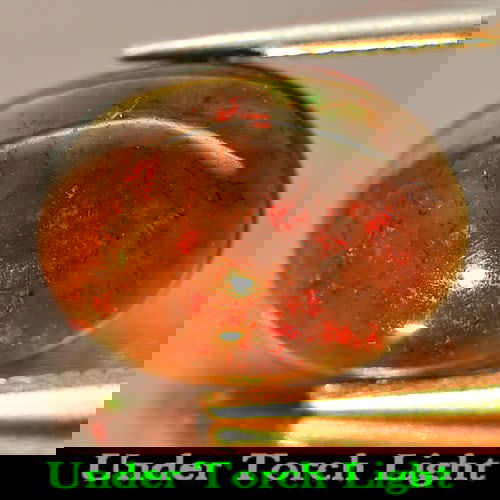 Natural Fire Red Black Opal 1.95 Ct. Play Of Color Rainbow Oval Cabochon Shape 11.7 x 8.7 Mm. (1 of 3)