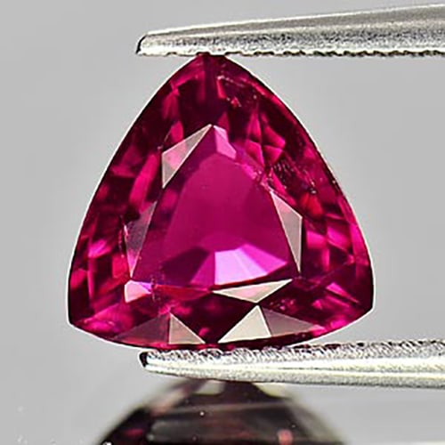 Natural Purplish Pink Tourmaline 1.86 Ct. Trilliant Shape 8.5 x 8.6 Mm. Gemstone Unheated From: Product ID: 807239679 Product Name: Natural Tourmaline Weight: 1.86 CT. Size: 8.5 x 8.6 x4.4 MM. Shape: Trilliant Color: Purplish Pink Clarity:VSI Luster: Very Good Gems Origin: Nigeria Treatment: Unh