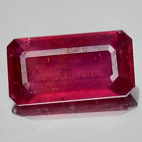 Natural Pink Red Ruby 2.33 Ct. Octagon Shape 10.3 x 5.4 Mm. Gemstone From Madagascar (1 of 3)