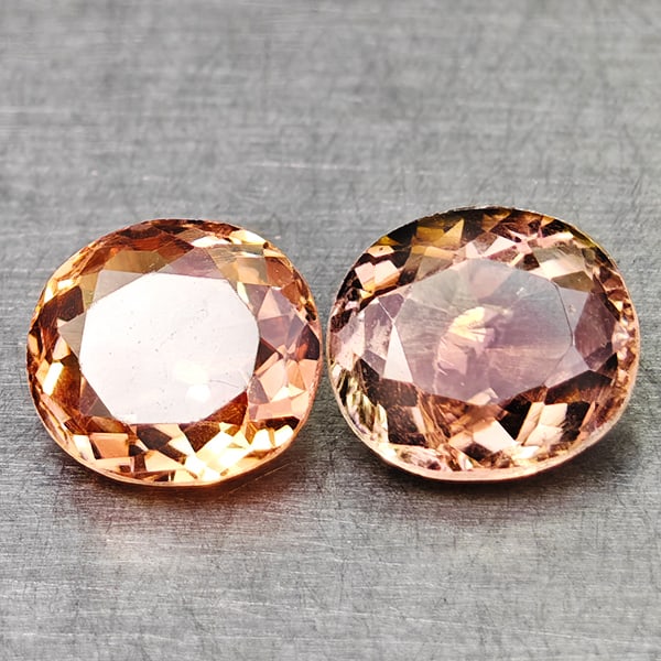 Natural Party Color Tourmaline 1.51 Ct. 2 Pcs Oval Shape 6.2 x 5.5 Mm Gemstones From Nigeria: Product ID: 807250637 Product Name: Natural Tourmaline Weight: 1.51 CT. Size: 6.2 x 5.5 x 3.5 MM. Shape: Oval Color: Party Color Clarity:VSI Luster: Good Gems Origin: Nigeria Treatment: Unheated Cryst
