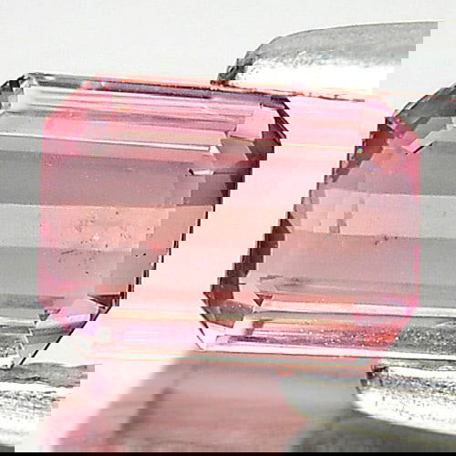 Natural Party Color Pink Tourmaline 0.65 Ct. Octagon Shape 6 x 4.5 Mm Gemstone From Nigeria (1 of 3)