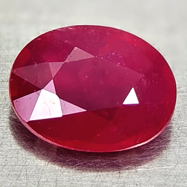 Natural Red Ruby 2.42 Ct. Oval Shape 9.2 x 7.1 Mm Gemstone From Madagascar (1 of 3)