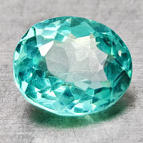 Natural Paraiba Color Neon Blue Apatite 1.24 Ct. Heart Shape 7.2 x 6.1 Mm Gemstone From Tanzania: Product ID: 800613607 Product Name: Natural Apatite Weight: 1.24 CT. Size: 7.2 x 6.1 x 4 MM. Shape: Oval Color: Neon Blue Clarity:VSI Luster: Very Good Gems Origin: Tanzania Treatment: Unheated Crysta