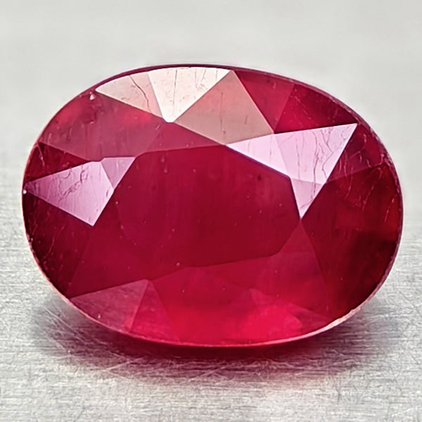 Natural Red Ruby 2.26 Ct. Oval Shape 8.5 x 6.3 Mm Gemstone From Madagascar (1 of 3)