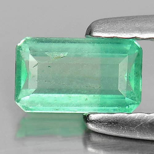 Natural Green Emerald 0.33 Ct. Octagon Shape 5.8 x 3.5 Mm. Gemstone From Columbia: Product ID: 802403052 Product Name: Natural Emerald Weight: 0.33 CT. Size: 5.8 x 3.5 x 2.4 MM. Shape: Octagon Color: Green Clarity:SI Luster: Good Gems Origin: Columbia Treatment: Unheated Crystal Str