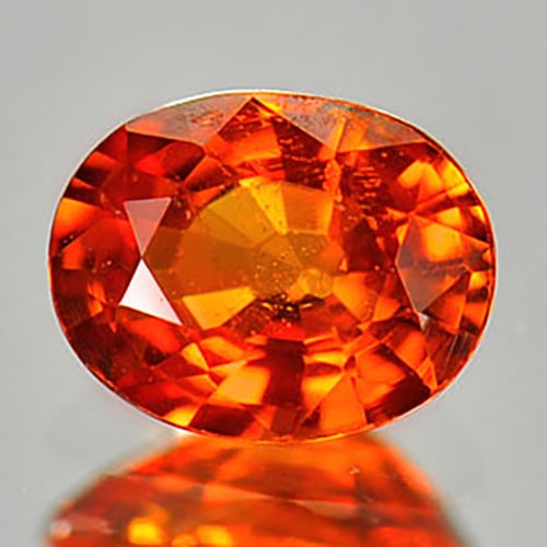 Natural Orange Spessartine Garnet 0.78 Ct. Oval Shape 6.1 x 4.8 Mm. Gemstone Unheated: Product ID: 802918675 / Product Name: Natural Spessartine / Weight: 0.78 CT. / Size: 6.1 x 4.8 x 3 MM. / Shape: Oval / Color: Orange / Clarity:VSI / Luster: Good / Gems Origin: Nigeria / Treatment: Un