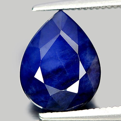 Natural Blue Diffusion Sapphire 2.99 Ct. Pear Shape 10.2 x 8.1 Mm Gemstone From Madagascar (1 of 3)