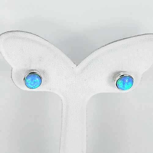 Real 925 Sterling Silver Stud Earrings Multi Color Blue Created Opal 1.16 Grams: Product ID: 280220002 Product Type: 925 Sterling Silver Fine Jewelry Jewelry Weight: 1.16 Grams. Gemstones Color: Multi Color Blue Metal: Solid Silver 92.5%. Gemstone Detail: Average Range 1.03 - 1.26