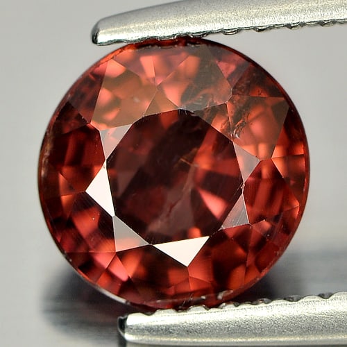 Natural Imperial Pink Zircon 2.23 Ct. Round Shape 7.4 Mm. Gemstone From Cambodia: Product ID: 807726414 Product Name: Natural Zircon Weight: 2.23 CT. Size: 7.4 x 7.4 x 4.3 MM. Shape: Round Color: Imperial Pink Clarity:SI Luster: Good Gems Origin: Cambodia Treatment: Heated Crystal