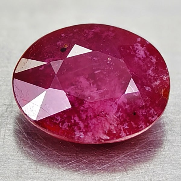 Natural Red Ruby 3.10 Ct. Oval Shape 9.4 x 7.4 Mm Gemstone From Madagascar (1 of 3)