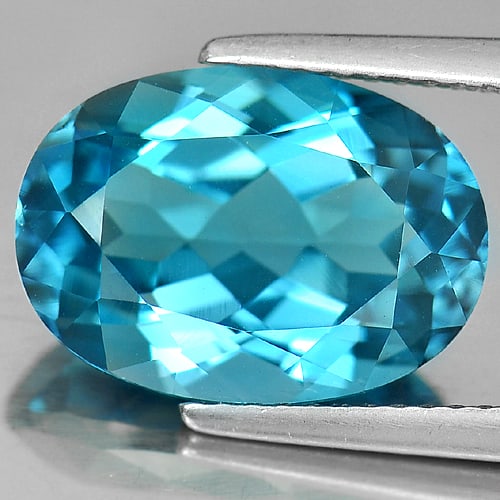 Natural London Blue Topaz 7.56 Ct. Oval Shape 14 x 10 Mm Gemstone From Brazil: Product ID: 807165547 Product Name: Natural Blue Topaz Weight: 7.56 CT. Size: 14 x 10 x 6.8 MM. Shape: Oval Color: Blue Clarity:IF Luster: Good Gems Origin: Brazil Treatment: Treated Crystal Structure