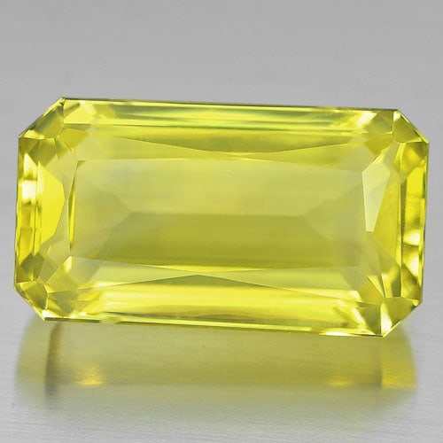 Natural Yellow Lemon Quartz 24.90 Ct. Clean Octagon Shape 21 x 12.4 Mm. Gemstone From Brazil: Product ID: 805529045 Product Name: Natural Quartz Weight: 24.90 CT. Size: 21 x 12.4 x 10.6 MM. Shape: Octagon Color: Yellow Clarity:IF Luster: Very Good Gems Origin: Brazil Treatment: Unheated Crysta