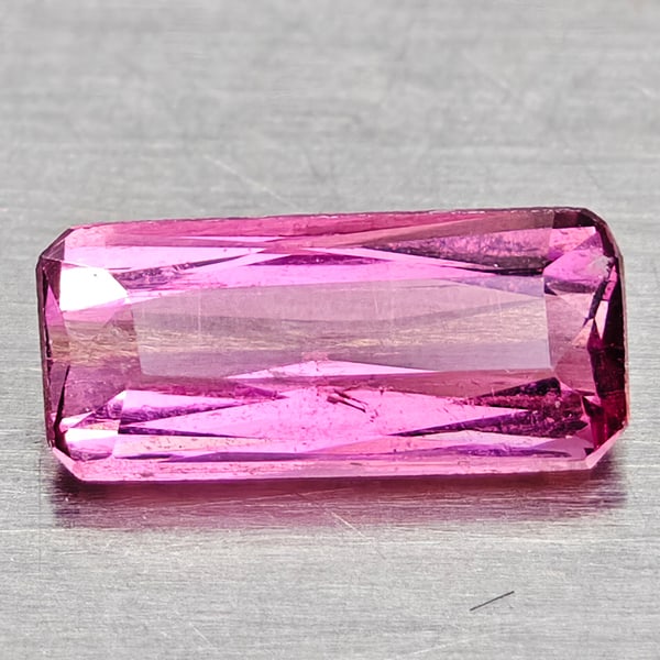 Natural Party Color Pink Tourmaline 0.57 Ct. Octagon Shape 6.1 x 3.7 Mm Gemstone From Nigeria (1 of 3)