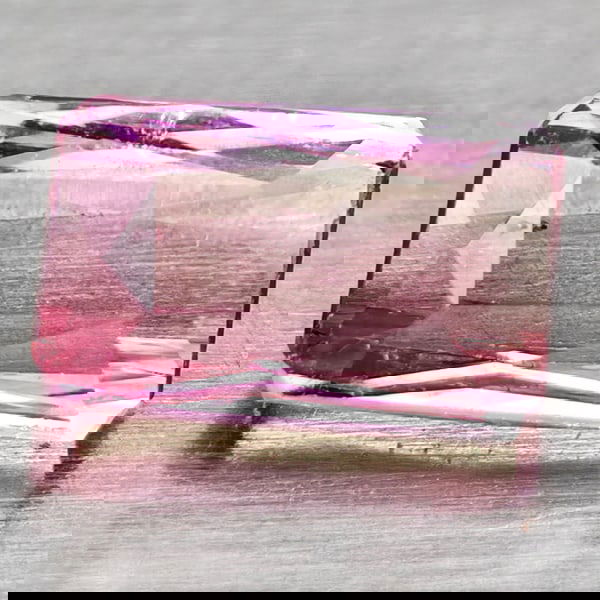 Natural Party Color Pink Tourmaline 0.76 Ct. Octagon Shape 5.9 x 3.8 Mm Gemstone From Nigeria (1 of 3)