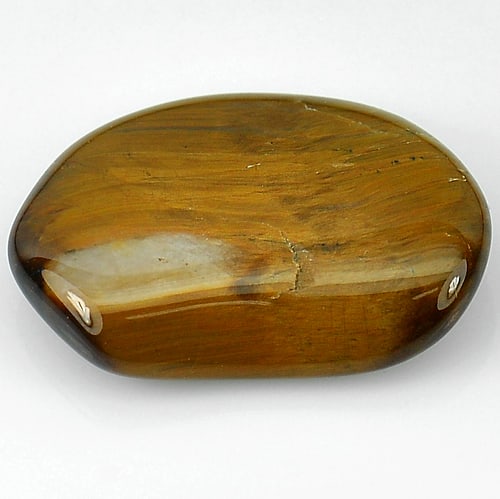 Natural Tiger Eye Agate 19.46 Ct. Fancy Cabochon Shape 24 x 18.1 Mm Gemstone From Madagascar (1 of 3)
