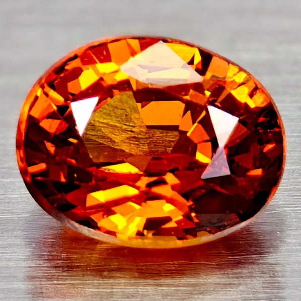 Natural Fanta Orange Spessartine Garnet 0.65 Ct. Oval Shape 5 x 4 Mm Gemstone From Africa: Product ID: 102901869 Product Name: Natural Weight: 0.65 CT. Size: 4 X 5 X 3 MM. Shape: OVAL Color: FANTA MANDARIN Clarity:IF Luster: GOOD Gems Origin: AFRICA Treatment: UNHEATED Crystal Structure: Ha