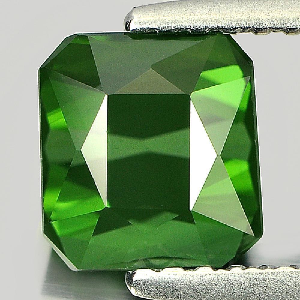 Natural Green Tourmaline 1.52 Ct. Octagon Shape 6 x 6.5 Mm Gemstone From Nigeria (1 of 3)