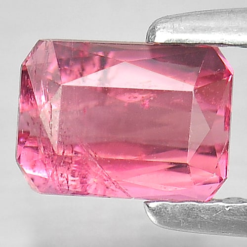 Natural Purplish Pink Tourmaline 0.94 Ct. Octagon Shape 6.5 x 4.8 Mm. Gemstone From Nigeria (1 of 3)