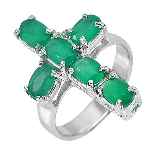 Natural Green Aventurine 925 Sterling Silver Rings Jewelry 6.09 G. Size 7.5: Product ID: 207101118 Product Name: Sterling Silver Ring Product Type: 925 Sterling Silver Fine Jewelry Jewelry Weight: 6.09 Grams. Ring Size: 7.5 Resizable(Fee) Gemstones Color: Green Metal: Solid Si