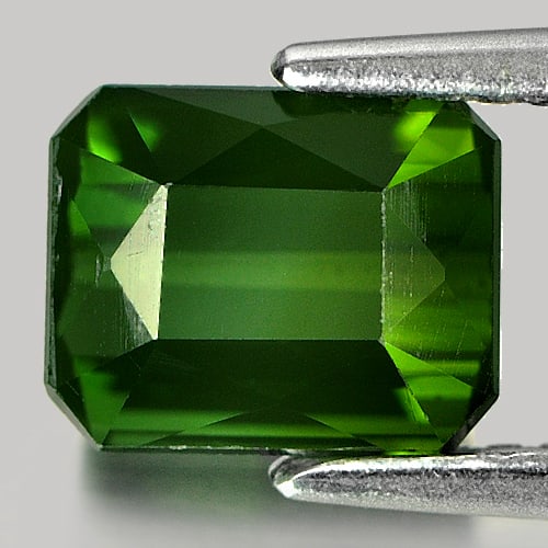 Natural Green Tourmaline 1.66 Ct. VVS Octagon Shape 7.3 x 6 Mm. Unheated Gemstone From Nigeria (1 of 3)