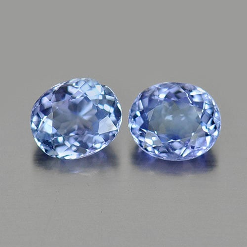 Natural Violetish Blue Tanzanite 1.43 Ct. Matching Oval Shape 6 x 5 Mm. Gemstones From Tanzania: Product ID: 807005585 Product Name: Natural Tanzanite Weight: 1.43 CT. Size: 6 x 5 x 3.4 MM. Shape: Oval Color: Blue Clarity:VVS Luster: Very Good Gems Origin: Tanzania Treatment: Heated Crystal Struc