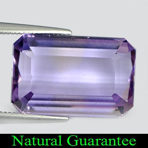Natural Bi Color Ametrine 11.75 Ct. Clean Octagon Shape 17.2 x 11.1 Mm. Gemstone From Bolivia: Product ID: 800407067 Product Name: Natural Ametrine Weight: 11.75 CT. Size: 17.2 x 11.1 x 7.5 MM. Shape: Octagon Color: Bi-Color Clarity:IF Luster: Very Good Gems Origin: Bolivia Treatment: Unheated