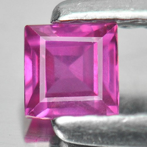 Certified Natural Unheated Pinkish Red Ruby 0.25 Ct. Square Shape 3.20 x 3.18 Mm. Gemstone From (1 of 3)
