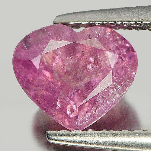 Certified Unheated Hot Pink Winza Sapphire 1.50 Ct. Heart Shape 6.5 x 7.5 Mm. Gemstone From Tanzania: Product ID: 805908899 Product Name: Natural Pink Sapphire Weight: 1.50 CT. Size: 6.5 x 7.5 x 4.1 MM. Shape: Heart Color: Pink Clarity:I1 Luster: Good Gems Origin: Winza,Tanzania Treatment: Unheated Cr