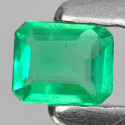 Natural Green Emerald 0.10 Ct. Octagon Shape 3.6 x 2.9 Mm. Gemstone From Columbia: Product ID: 802403311 Product Name: Natural Emerald Weight: 0.10 CT. Size: 3.6 x 2.9 x 1.5 MM. Shape: Octagon Color: Green Clarity:SI Luster: Good Gems Origin: Columbia Treatment: Unheated Crystal Str