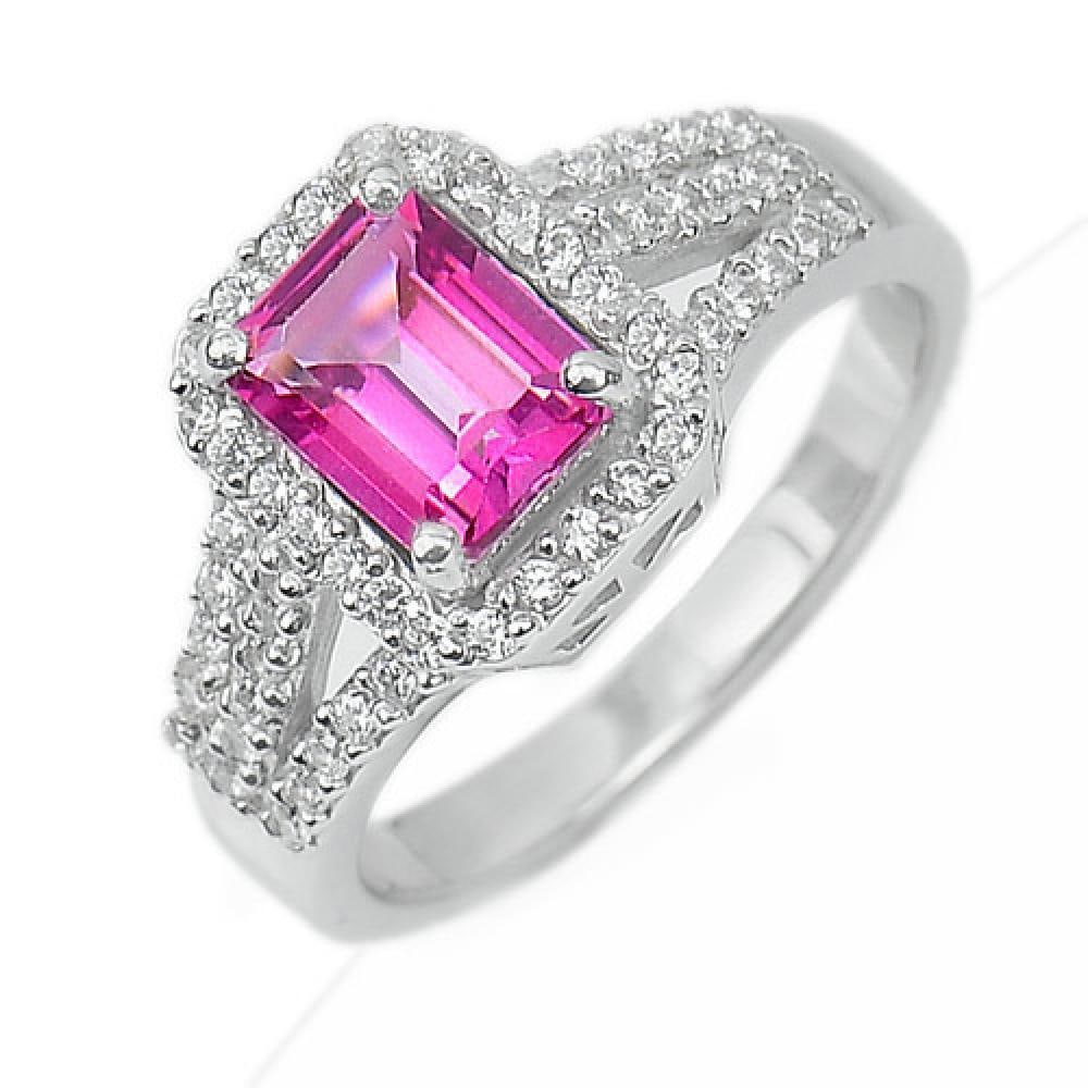 Natural Pink Topaz 925 Sterling Silver Ring Jewelry Size 8: Product ID: 207103084 Product Type: 925 Sterling Silver Fine Jewelry Jewelry Weight: 4.52 Grams. Ring Size: 8 Resizable(Fee) Gemstones Color: Pink Metal: Solid Silver 92.5%. Gemstone Detail: Octagon P