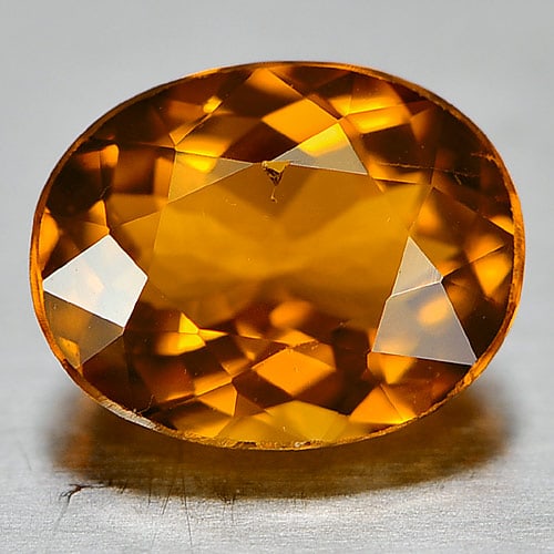 Orange Tourmaline 1.04 Ct. Oval Shape 7.6 x 6 Mm. Natural Gemstone Unheated From Nigeria (1 of 3)