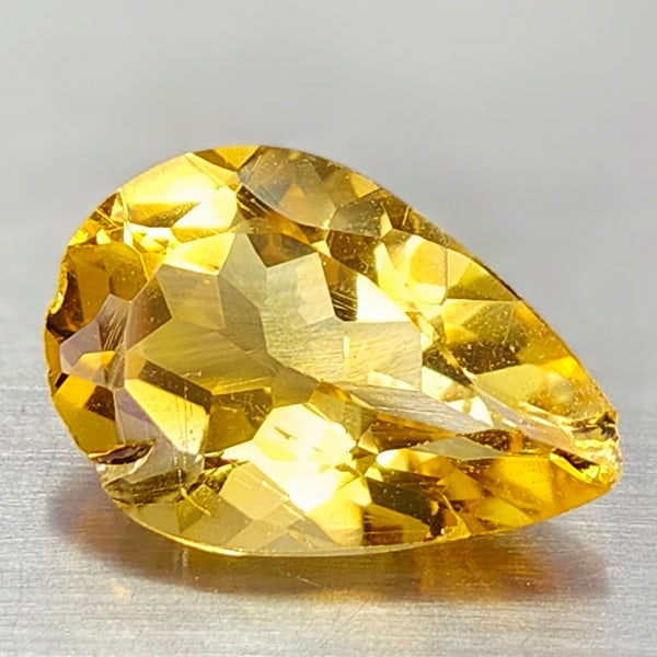 Natural Yellow Citrine 2.15 Ct. Pear Shape 11.7 x 8 Mm Gemstone From Brazil: Product ID: 801815016 Product Name: Natural Citrine Weight: 2.15 CT. Size: 11.7 x 8 x 4.9 MM. Shape: Pear Color: Yellow Clarity:VSI Luster: Good Gems Origin: Brazil Treatment: Unheated Crystal Structu