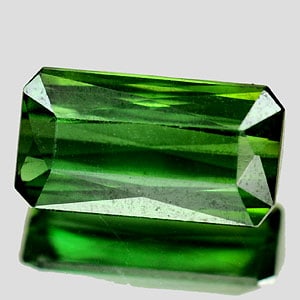 Natural Green Tourmaline 1.61 Ct. VVS Octagon Shape 9.3 x 5.1 Mm. Unheated Gemstone (1 of 3)